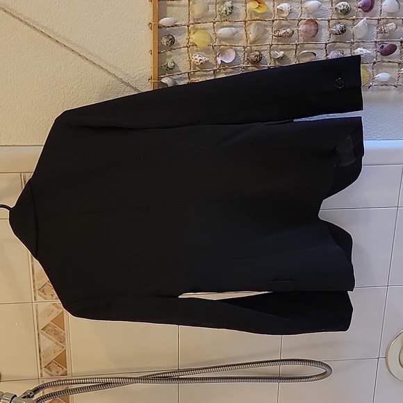 Black Blazer with Silver Chain Detailing - Picture 5 of 5